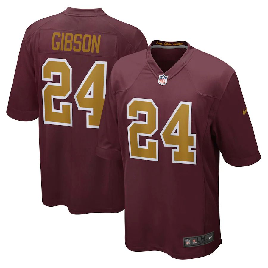 Men Washington Redskins 24 Antonio Gibson Nike Burgundy Alternate Player Game NFL Jersey